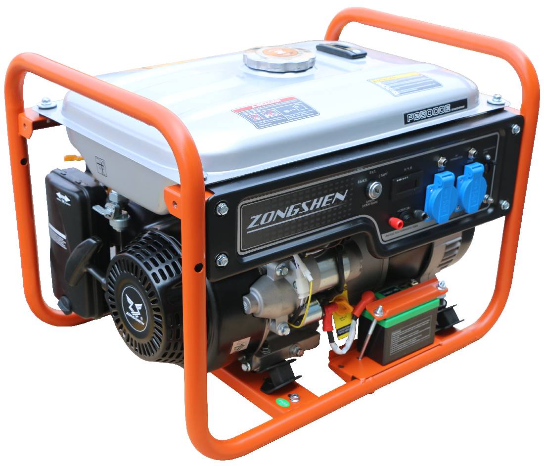 Генератор бензиновый ZONGSHEN PB 5000 E,