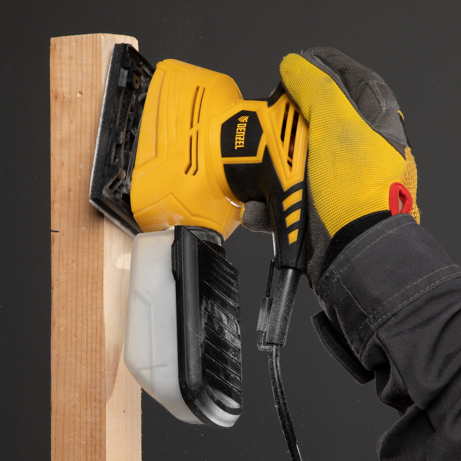 Машина плоскошлифовальная вибрационная 2 в 1 VDS-2, 130 Вт, 14000 об/мин Denzel, 27614