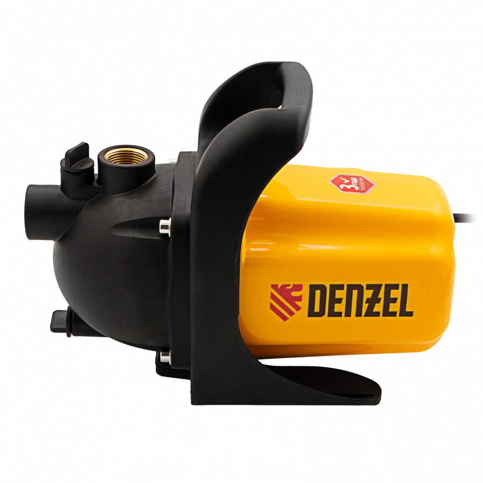 Садовый поверхностный насос GP 600, 600 Вт, 3000 л/ч, подъем 35 м, пластик Denzel, 97201