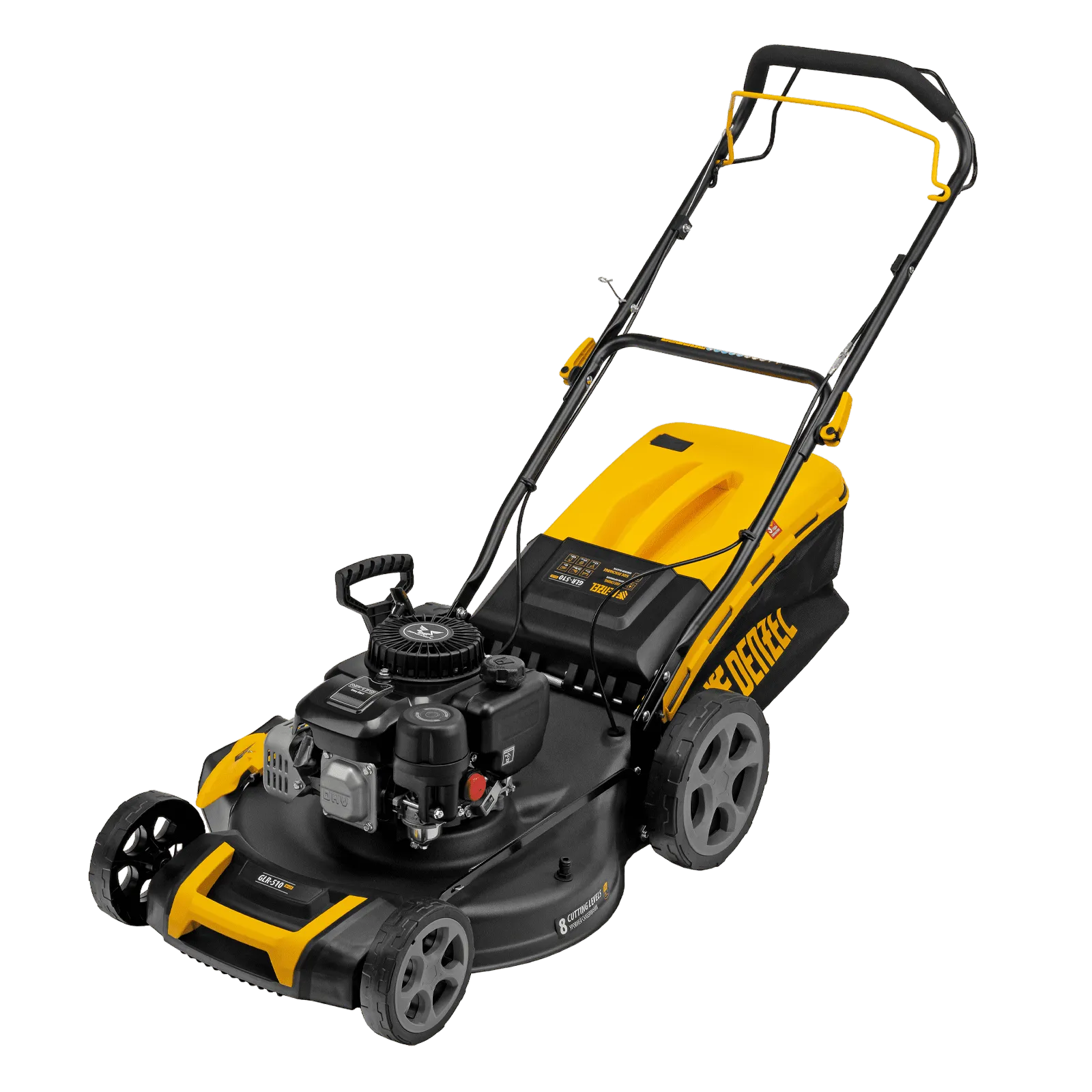 Газонокосилка бензиновая DENZEL GLR-510SP-ZS, 171 см3, ширина 51 см, привод, травосборник 65 л, 58825