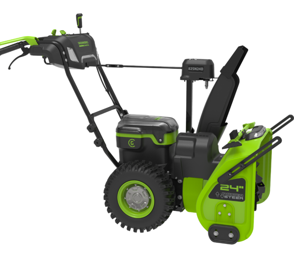 Снегоуборщик Greenworks GD82ST56K8, 82v, 61 см, в комплекте 3 шт. АКБ 8 А·ч и двойное ЗУ (самоходный ,аккумуляторный) 2602807UF3