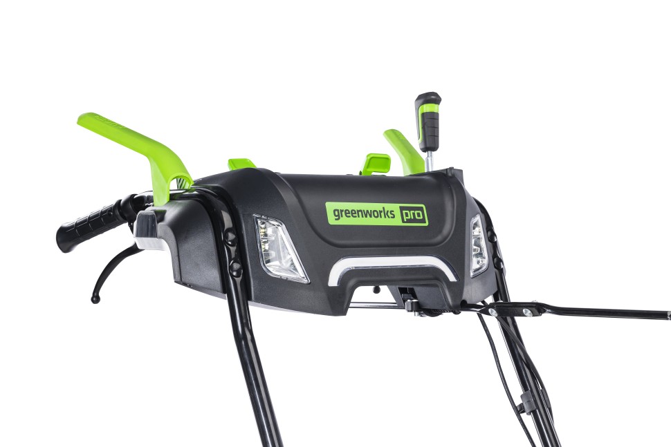 Снегоуборщик Greenworks GD82ST56K8, 82v, 61 см, в комплекте 3 шт. АКБ 8 А·ч и двойное ЗУ (самоходный ,аккумуляторный) 2602807UF3